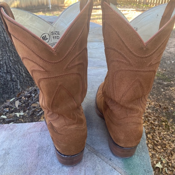 Rockin Leather Suede Cowboy Boots - Picture 12 of 12